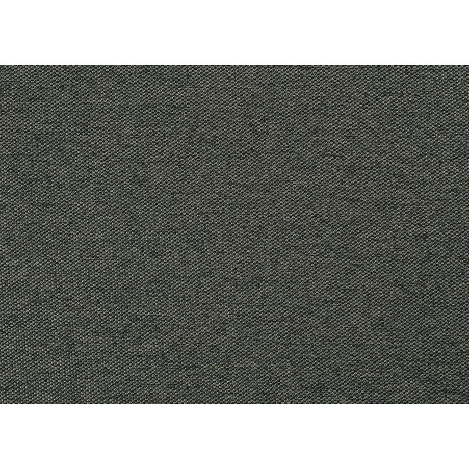 mutoni Sedia da pranzo in tessuto grigio scuro con braccioli struttura laccata nera 61x91  