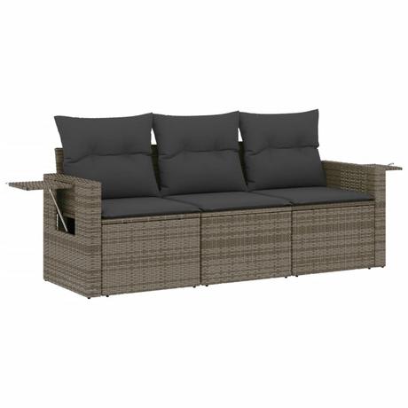 VidaXL set divano da giardino Polirattan  