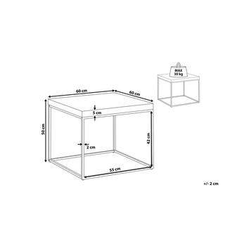 Beliani Beistelltisch aus MDF-Platte Modern DELANO  