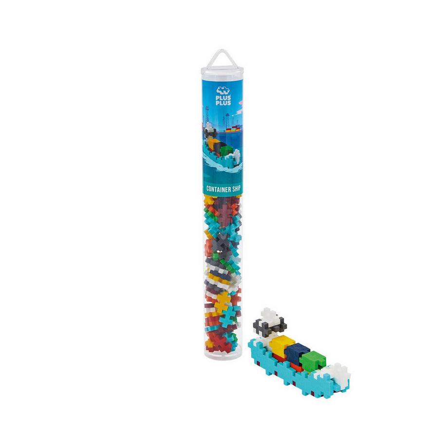 Plus-Plus  Basic Kreativ Bausteine Frachtschiff (100Teile) 