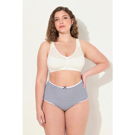 Ulla Popken  Soutien-gorge de maintien, sans armatures, fermeture à l'avant - bonnet C-E 