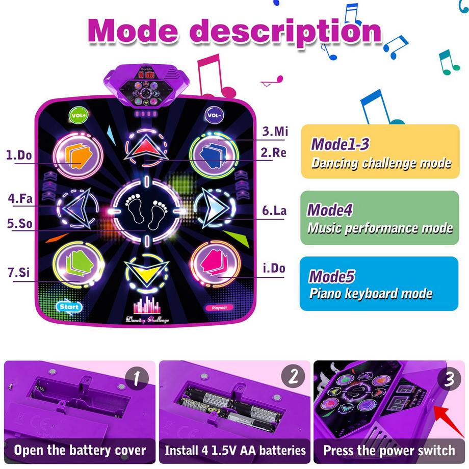 Activity-board  Tanzmatte für Kinder,Musikmatte Herausforderung 