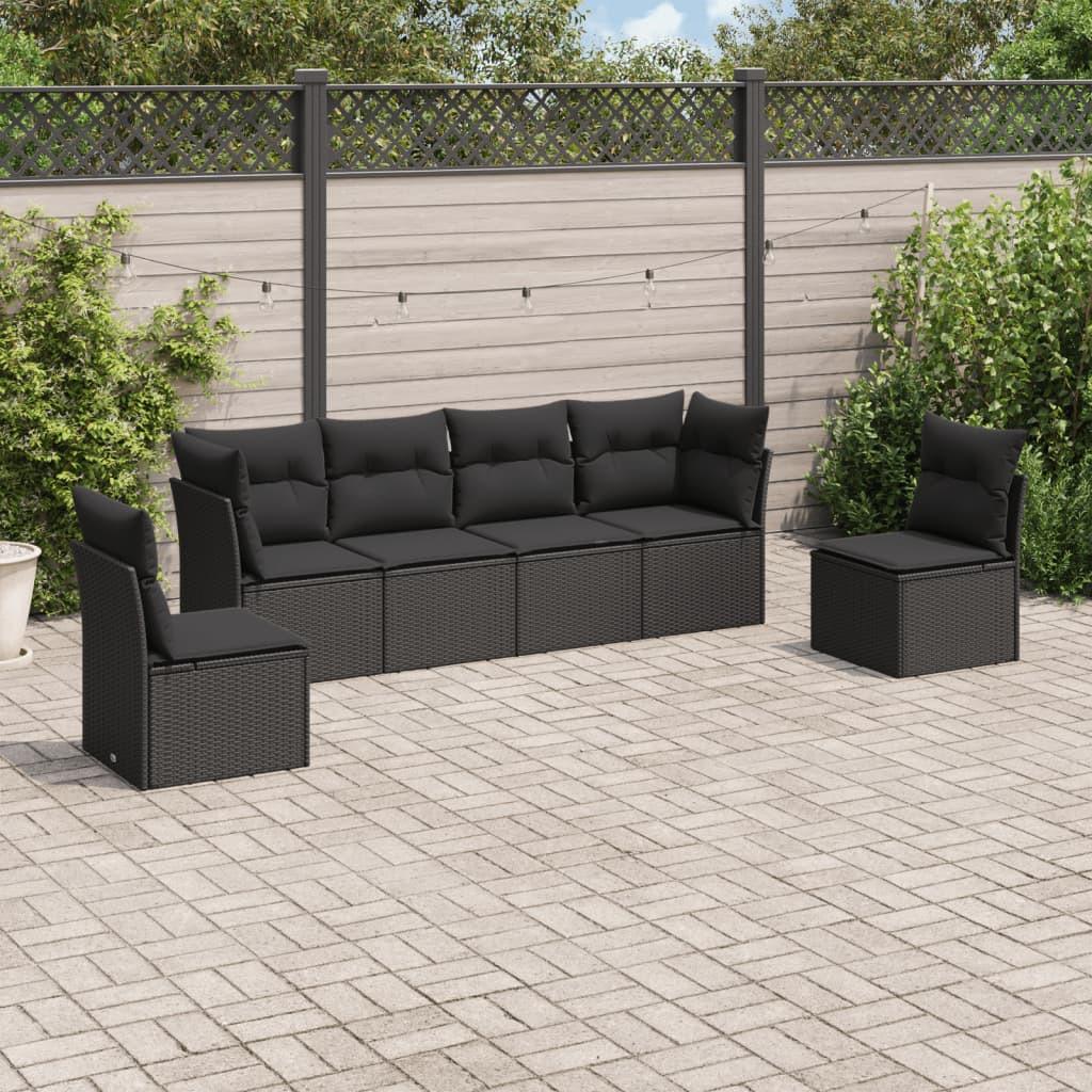 VidaXL set divano da giardino Polirattan  