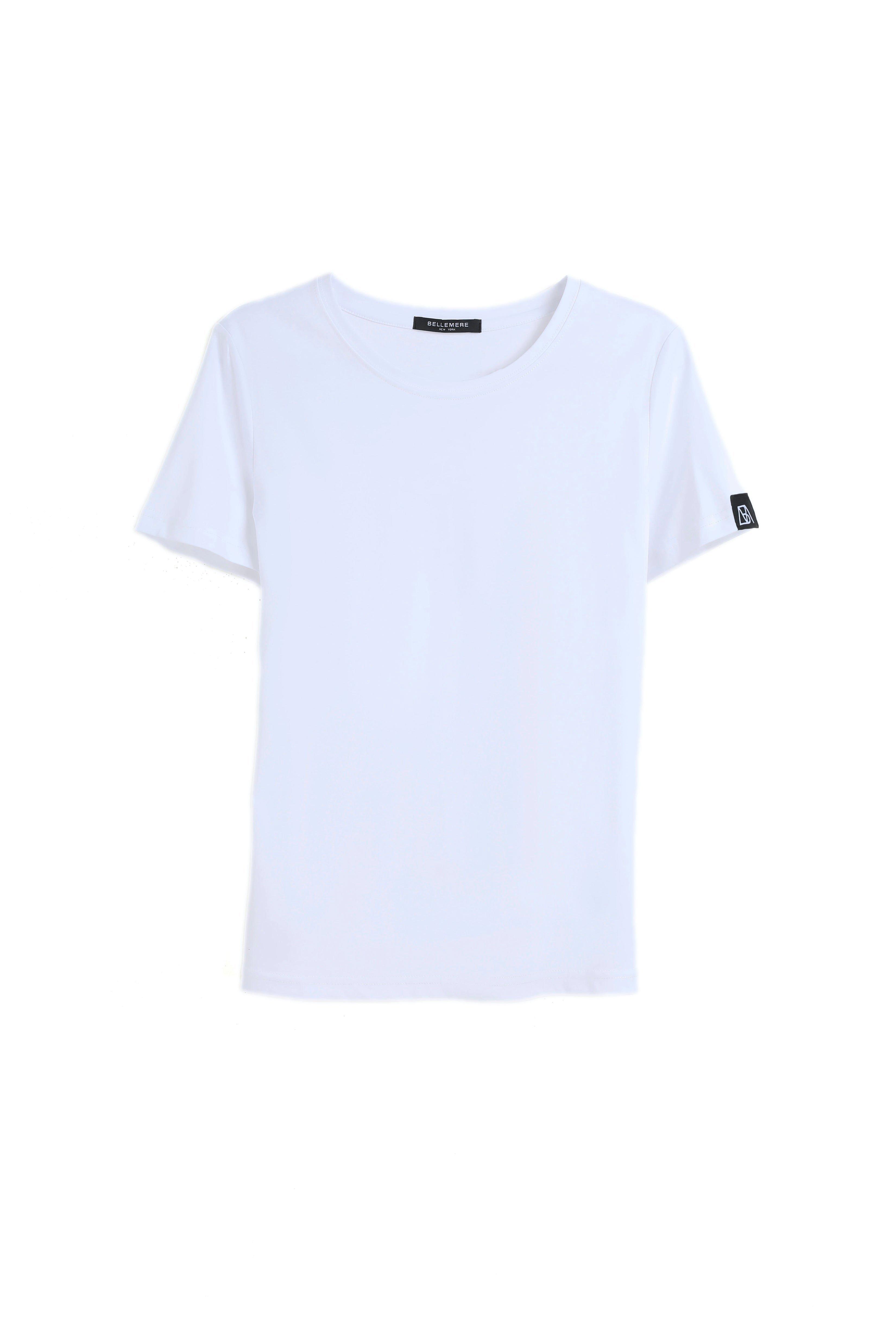 Bellemere New York  Grand T-Shirt aus Baumwolle mit Rundhalsausschnitt, 160 g 