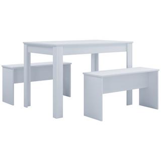 VCM Essgruppe | Küchentisch Set |Tischgruppe | Maße Tisch ca. H. 75 x B. 110 x T. 70 cm | Mit zwei Sitzbänke | Esstisch Set - Esal XL  