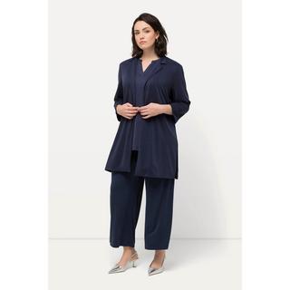 Ulla Popken Blazer in jersey Collo a revers Maniche 3/4 Misto modal  