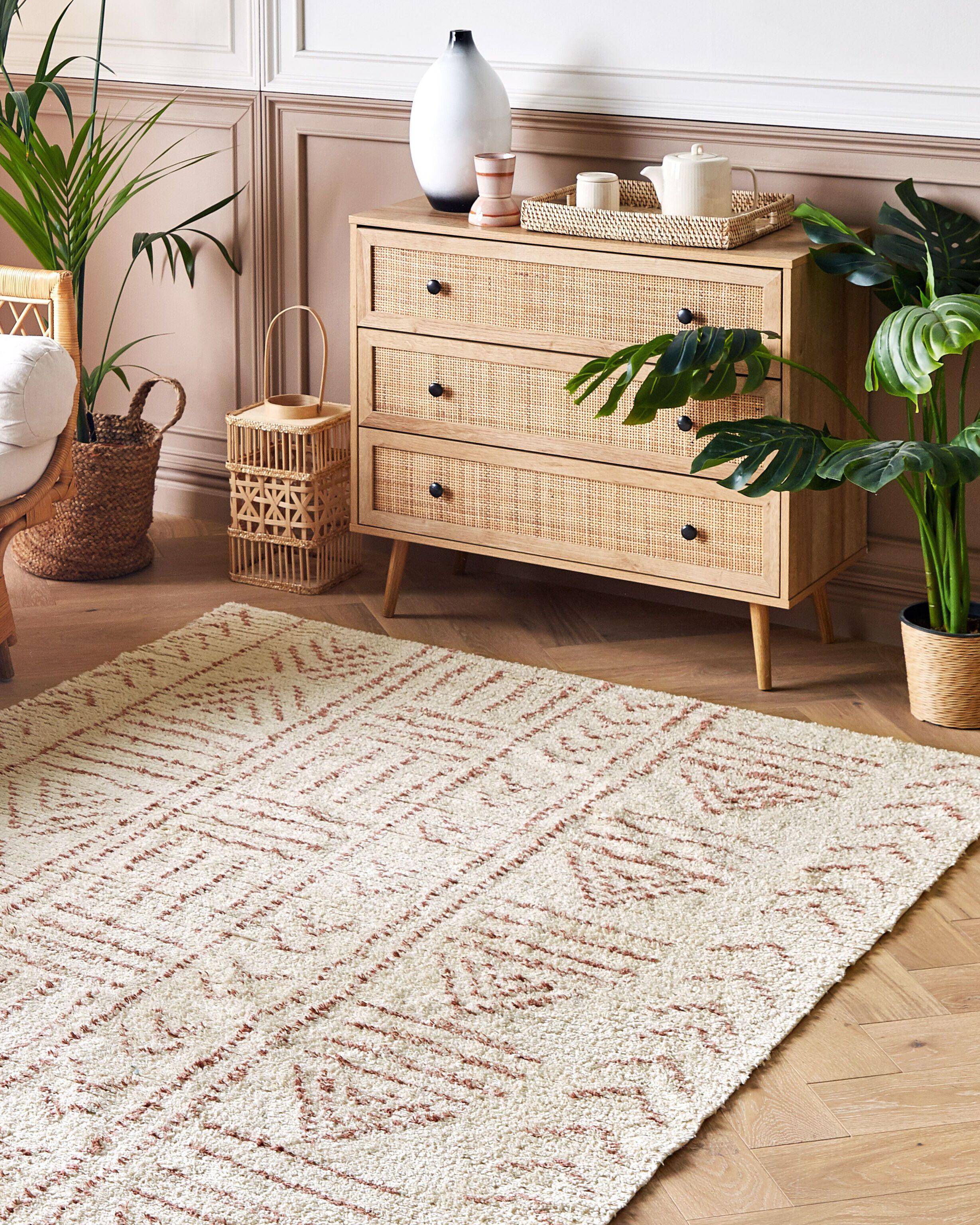 Beliani Tapis en Coton Boho EDIRNE  