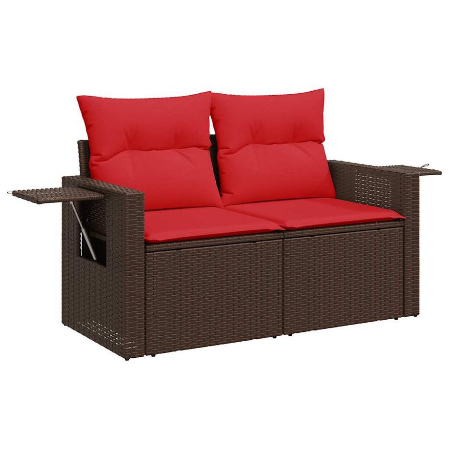 VidaXL Ensemble de canapés de jardin rotin synthétique  