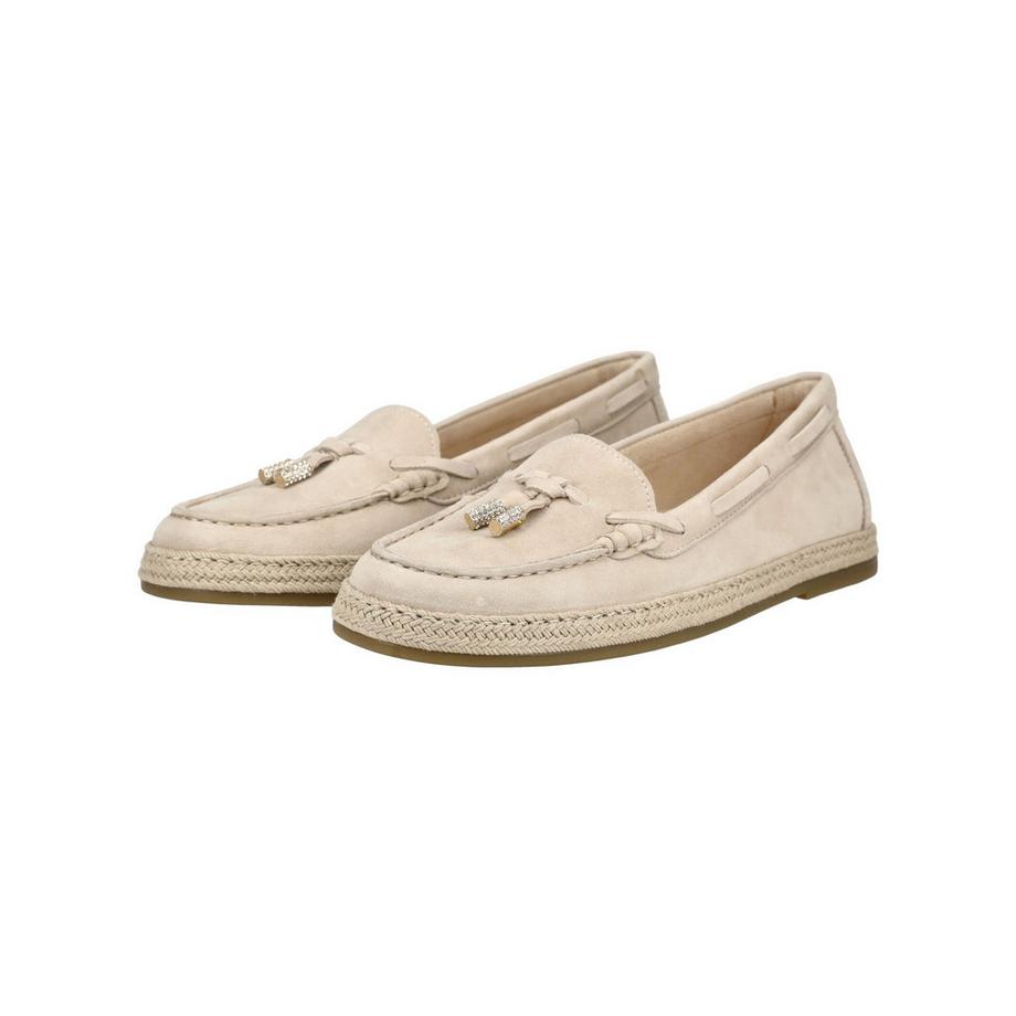 Gabor Veloursleder Slipper mit geflochtener Sohle  