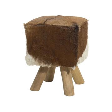 Repose-pied en Peau d'agneau Boho DALTON