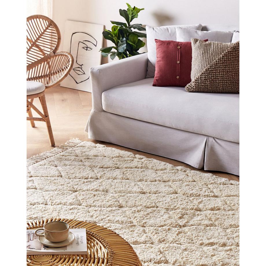 Beliani Tapis en Coton  SILCHAR  