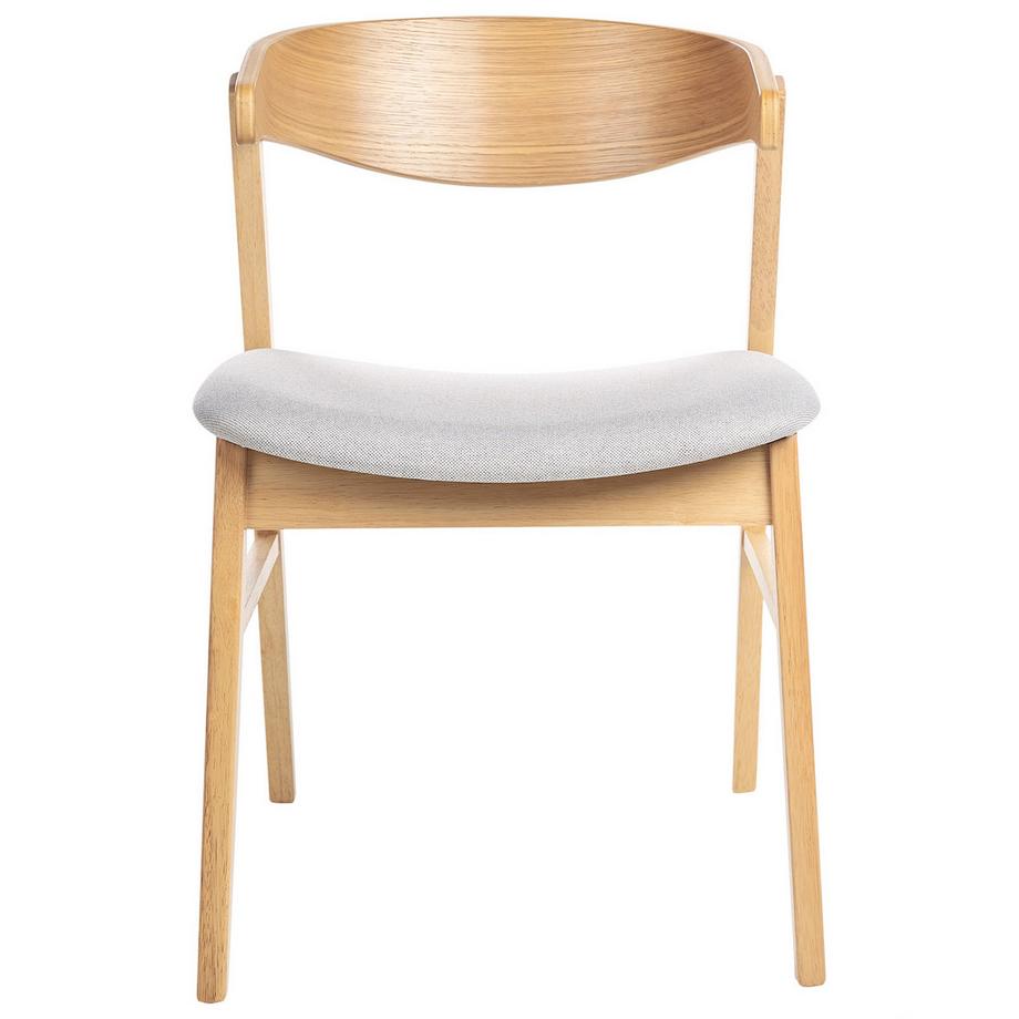 Beliani Esszimmerstuhl 2er Set aus Stoff  LILLY  