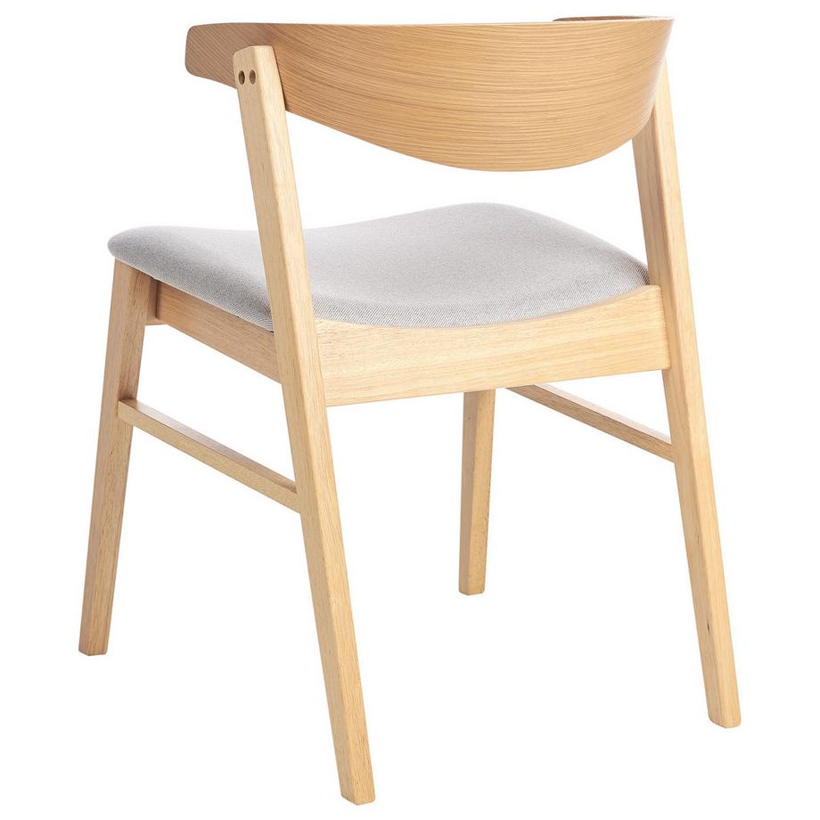 Beliani Esszimmerstuhl 2er Set aus Stoff  LILLY  