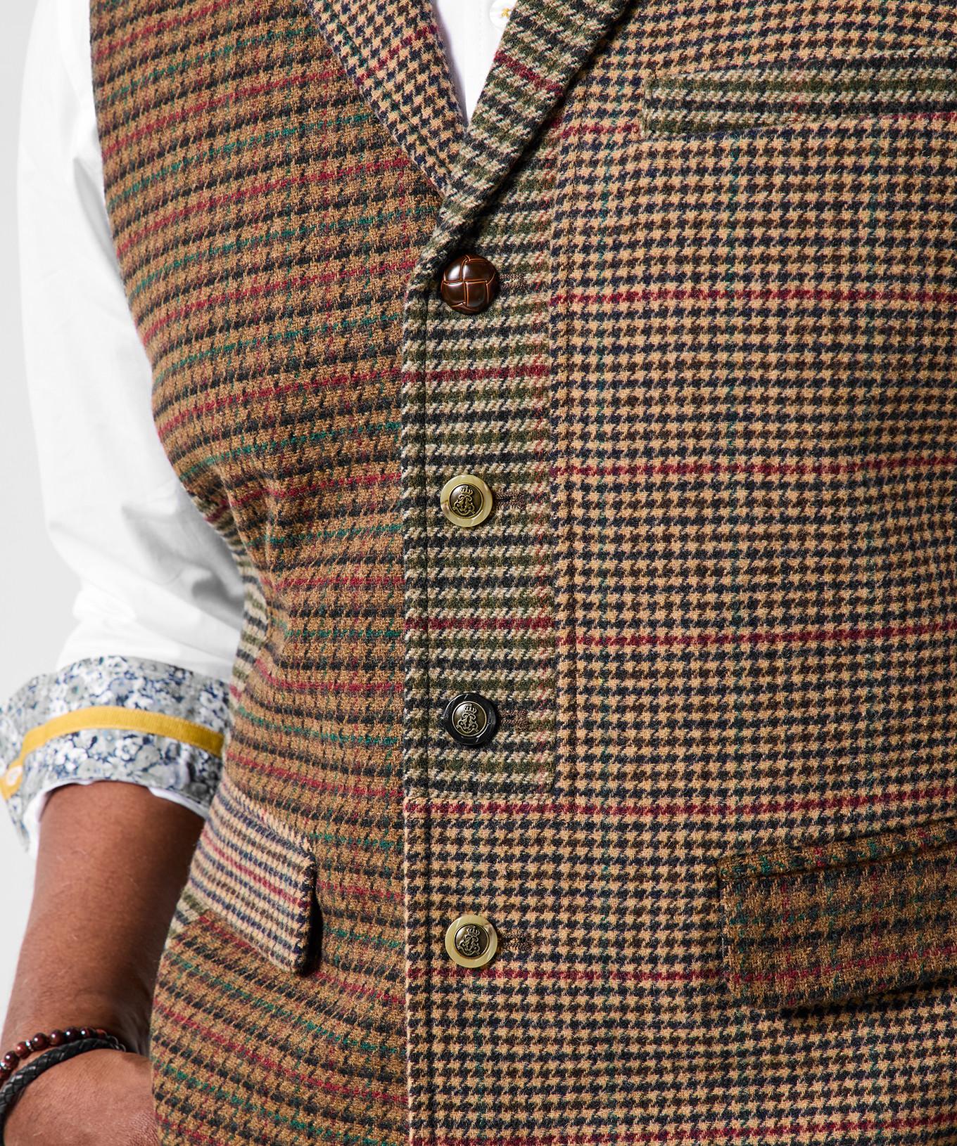 Joe Browns Gilet a Quadri Regular Fit con Fodera a Contrasto  