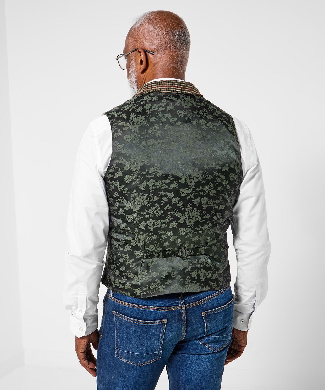 Joe Browns Gilet a Quadri Regular Fit con Fodera a Contrasto  