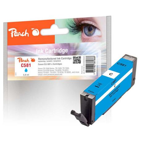 Peach  320443 cartouche d'encre 1 pièce(s) Compatible Cyan 