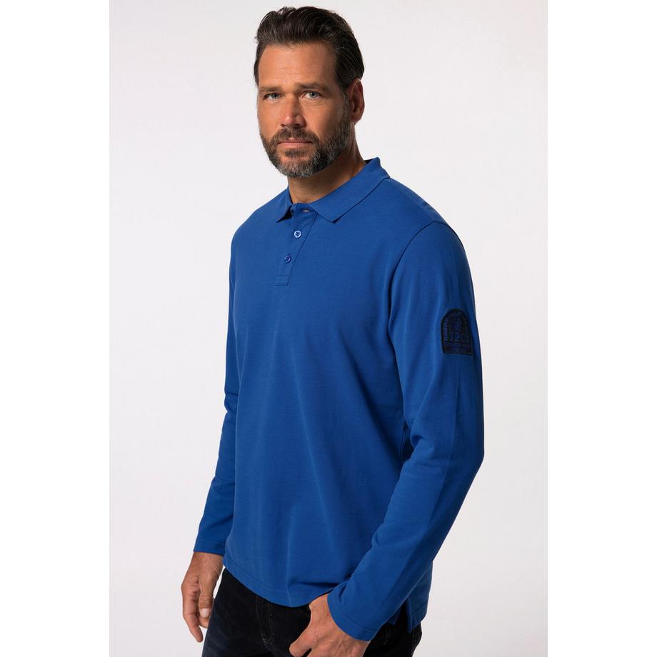 JP1880 Polo Piqué Manches Longues avec Écusson sur la Manche  
