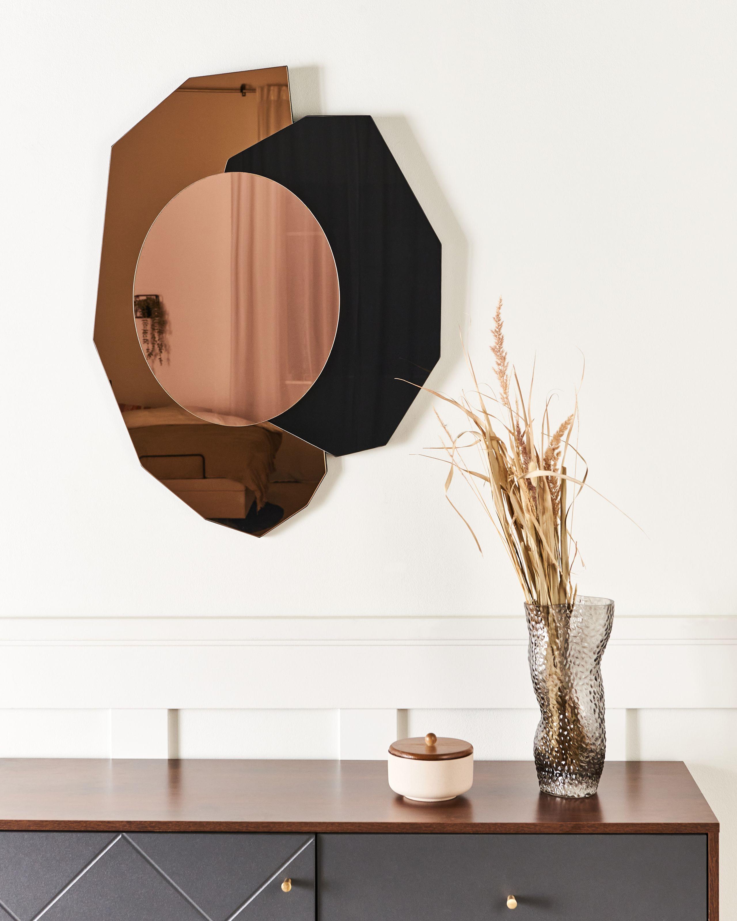 Beliani Wandspiegel aus Glas Modern TROYON  