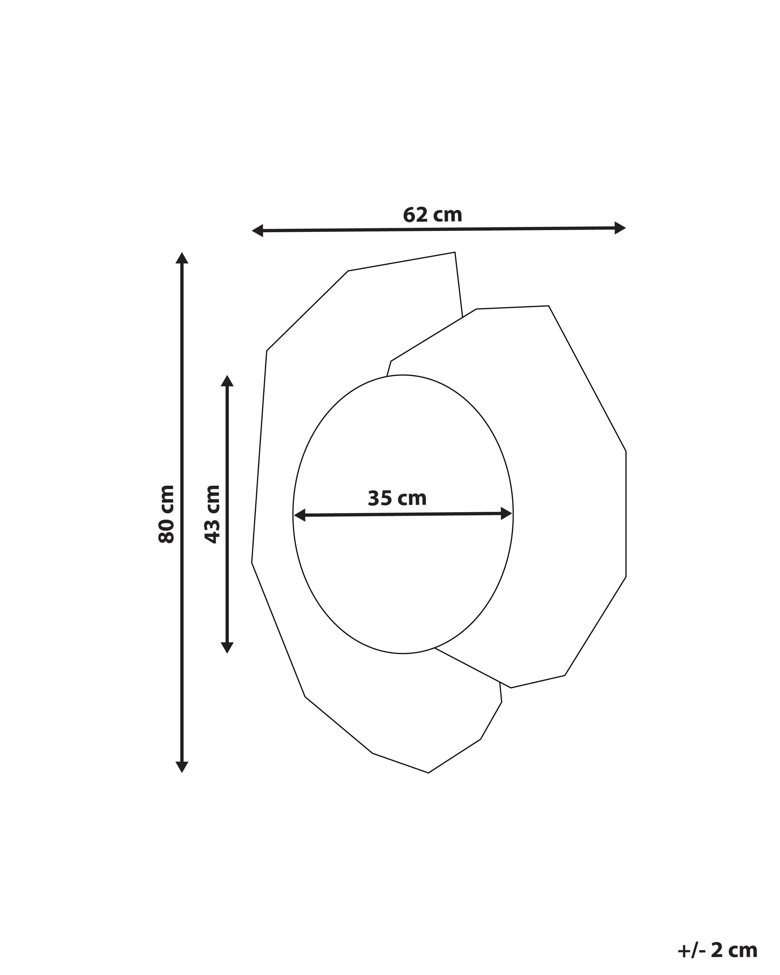 Beliani Wandspiegel aus Glas Modern TROYON  