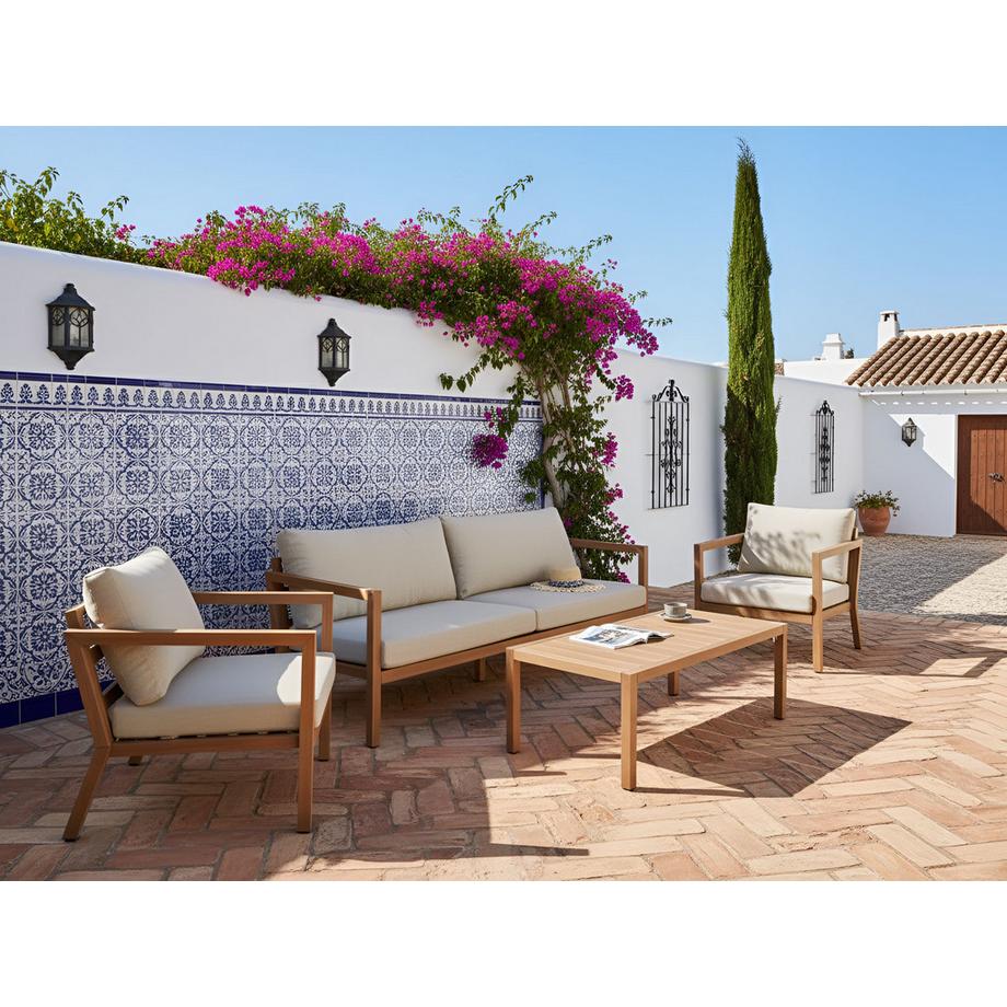 Beliani Lounge Set mit Tisch aus Aluminium  ONETA  