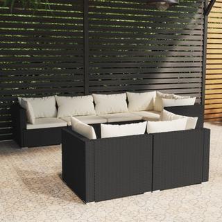 VidaXL set salotto da giardino Polirattan  