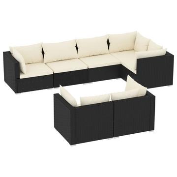 Garten lounge set poly-rattan