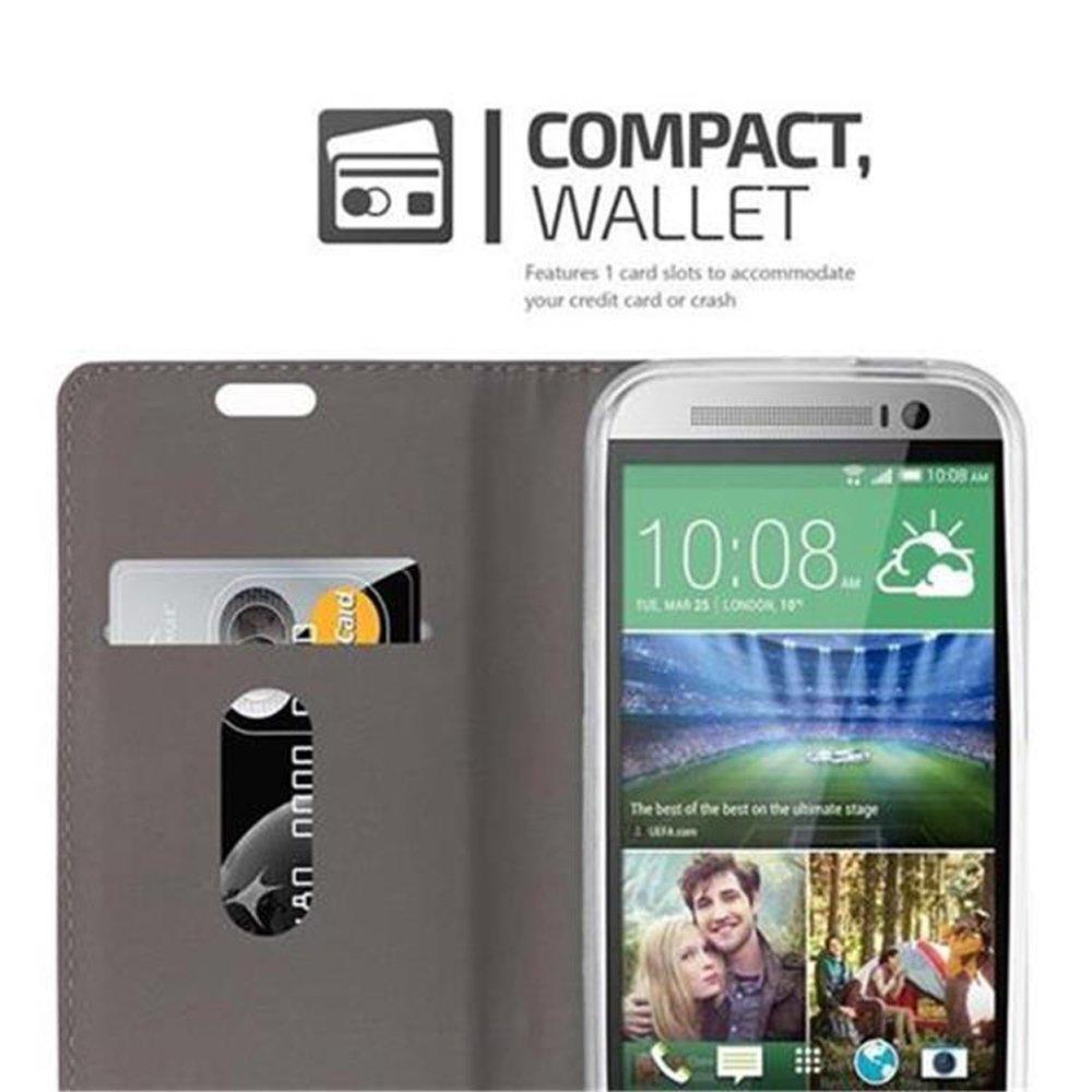 Cadorabo  Housse compatible avec HTC ONE M8 - Coque de protection avec fermeture magnétique, fonction de support et compartiment pour carte 