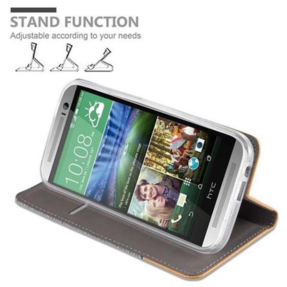 Cadorabo  Housse compatible avec HTC ONE M8 - Coque de protection avec fermeture magnétique, fonction de support et compartiment pour carte 