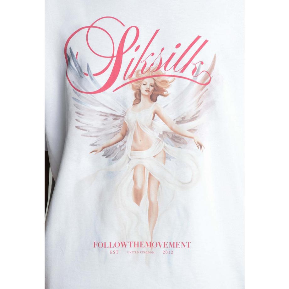 Sik Silk Angel Oversized Rundhals T-Shirt  