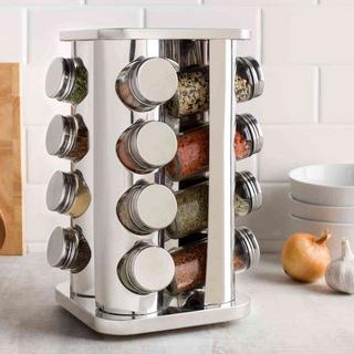 Cheffinger Porte-épices rotatif - 16 pots à épices  