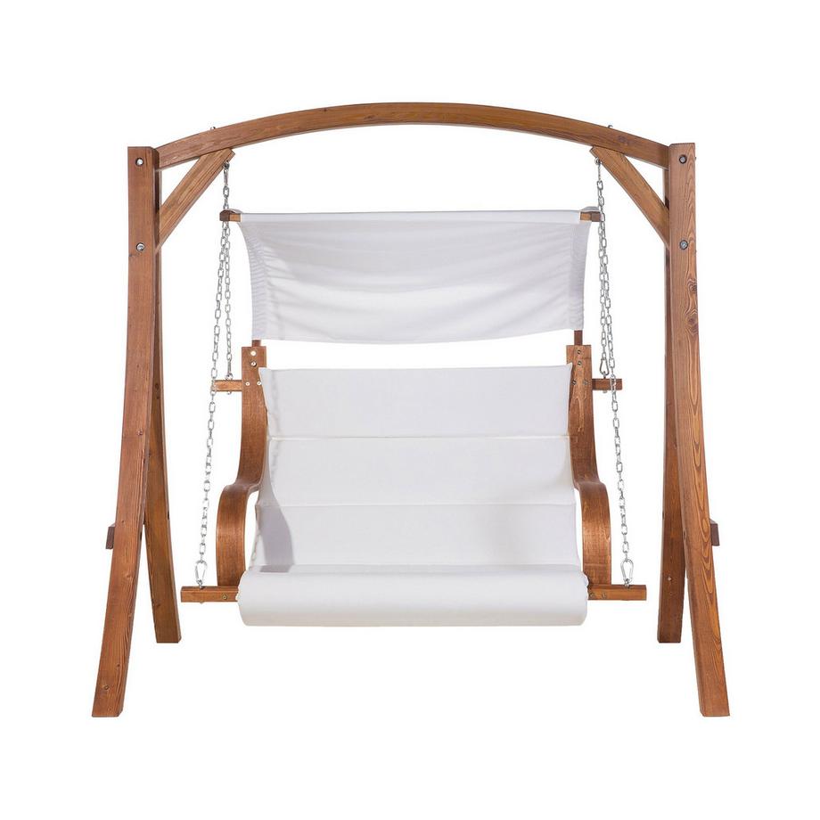 Beliani Hollywoodschaukel aus Stoff Boho APRILIA  