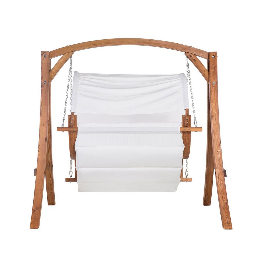 Beliani Hollywoodschaukel aus Stoff Boho APRILIA  