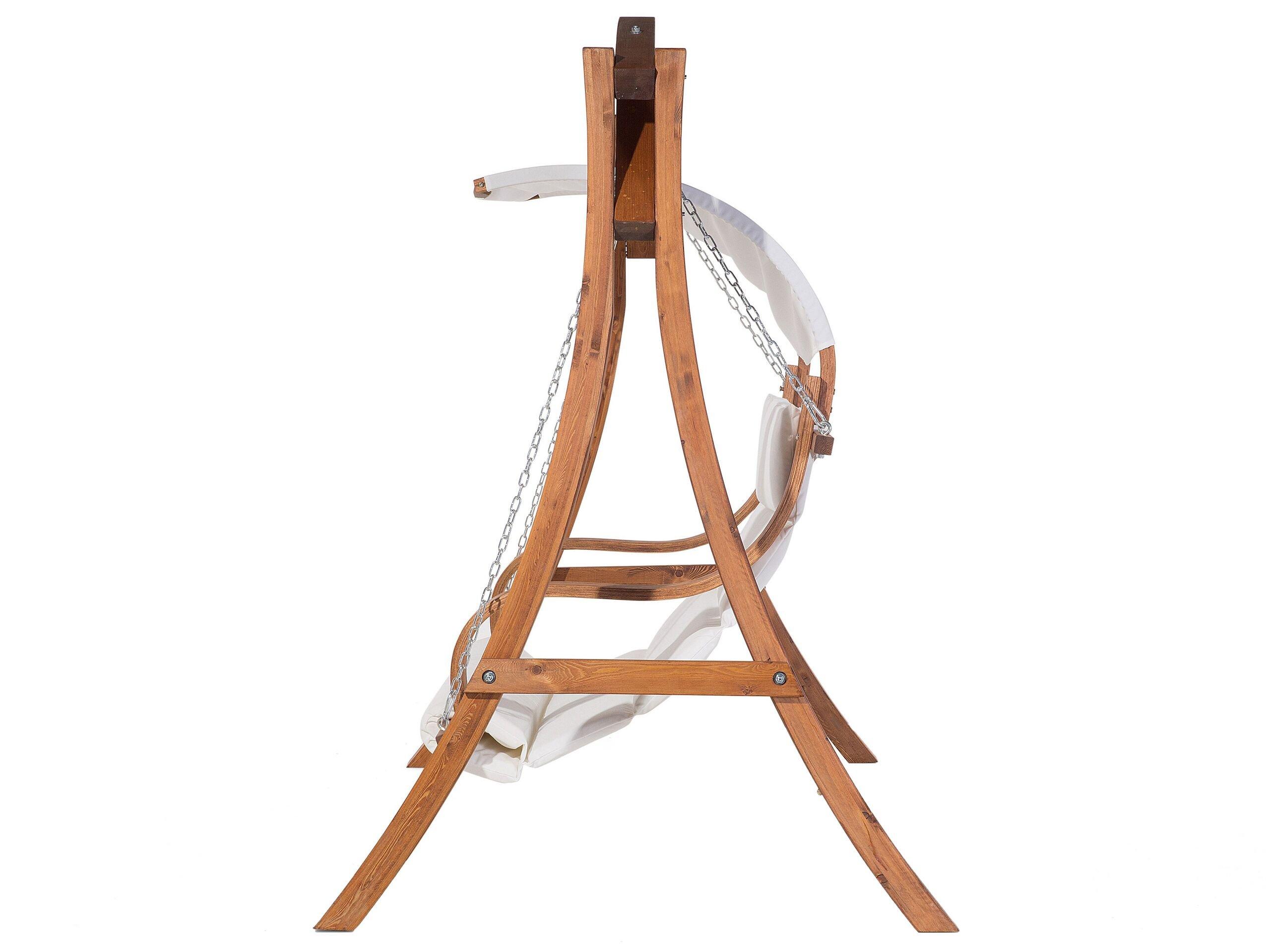 Beliani Dondolo da giardino en Tessuto Boho APRILIA  