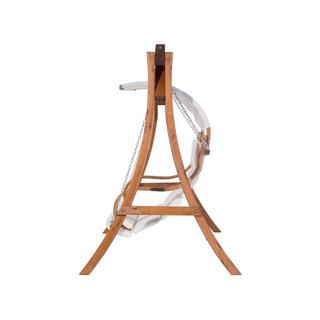 Beliani Dondolo da giardino en Tessuto Boho APRILIA  