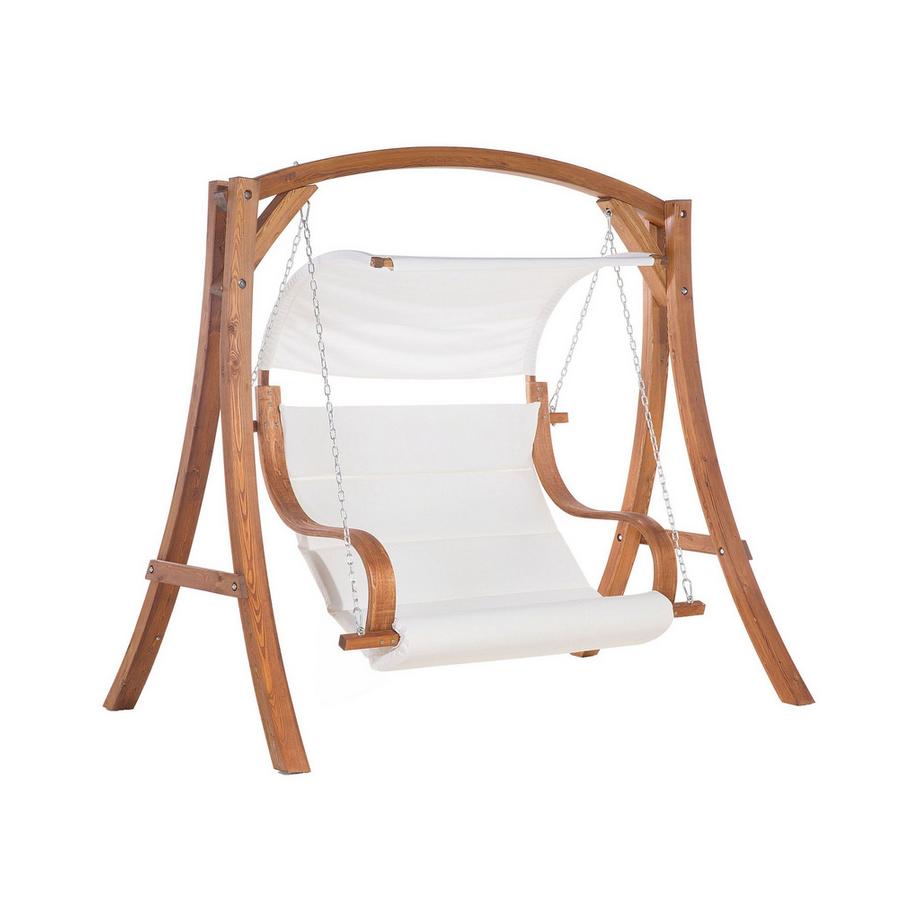 Beliani Hollywoodschaukel aus Stoff Boho APRILIA  