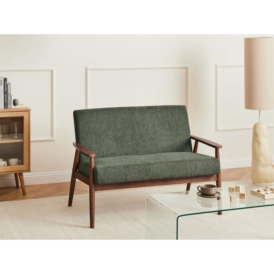 Beliani 2 Sitzer Sofa aus Stoff Retro ESRUM  