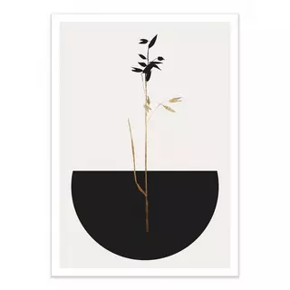 Wall Editions  Art-Poster - Planta Negra - Kubistika - 50 x 70 cm 