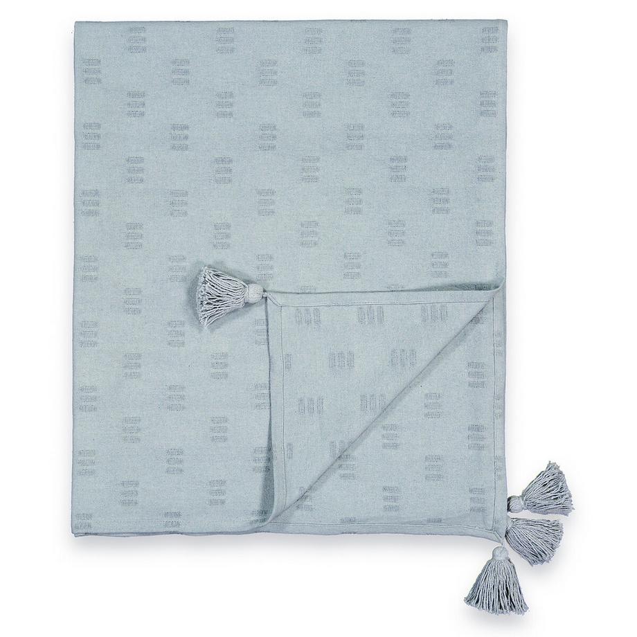 La Redoute Intérieurs Nado Baumwoll-Tagesdecke mit Pompons  