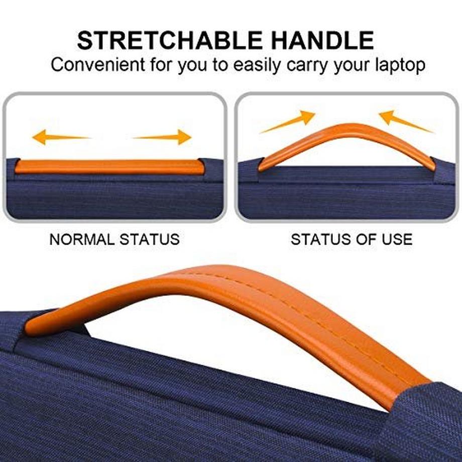 Only-bags.store  360° Rundumschutz Laptop-Tasche Schutzhülle für 14 Zoll 