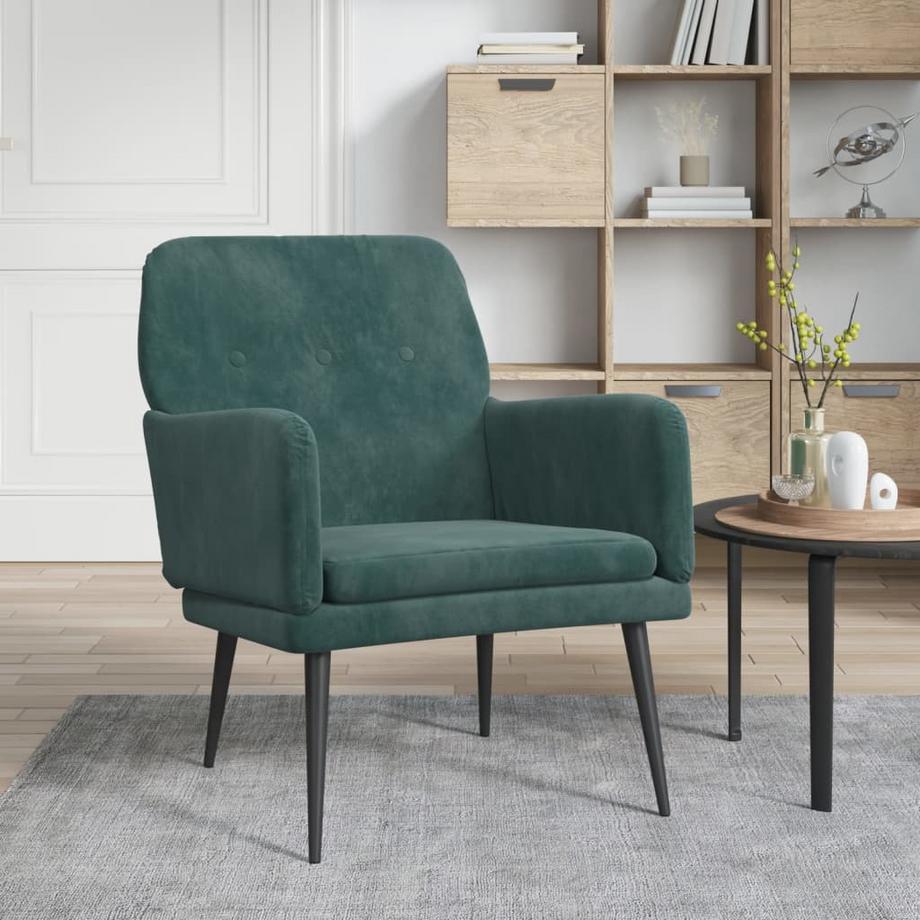 VidaXL Fauteuil velours  