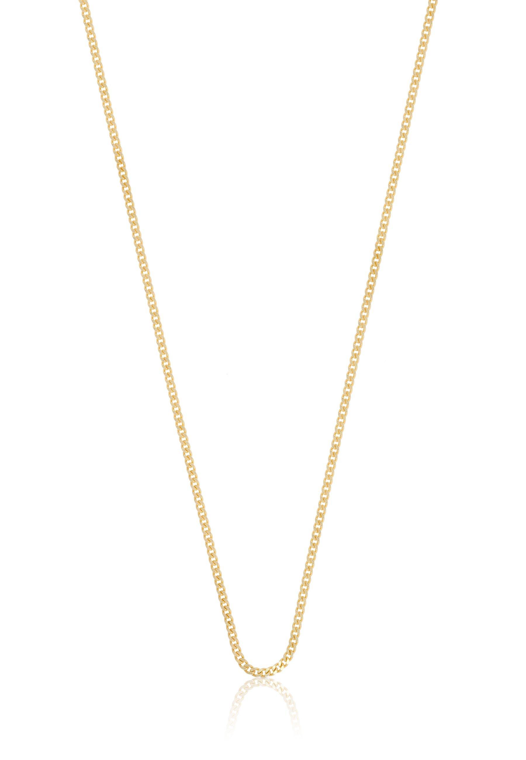 MUAU Schmuck  Collier gourmette or jaune 750, 1.2mm, 50cm 