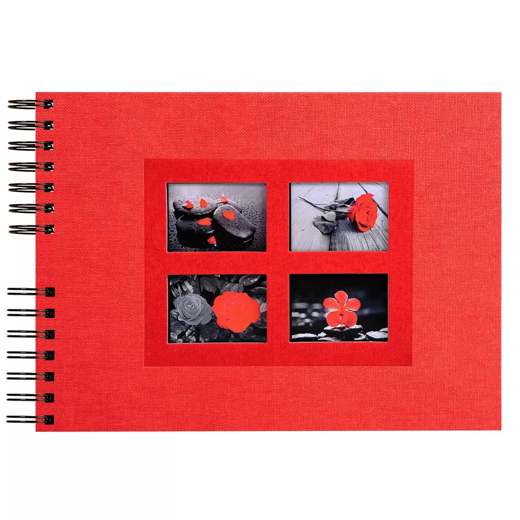 Album Photo Spirale Exacompta 32 x 22 cm Passion Rouge