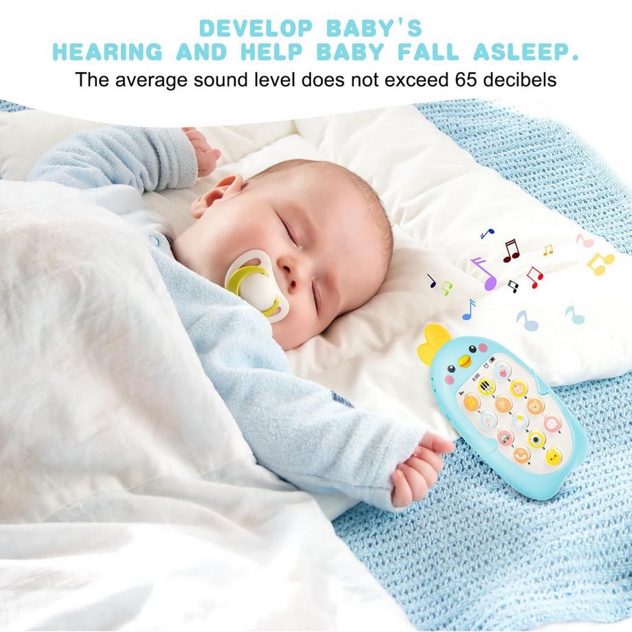 Activity-board  Babytelefon Musikalisches Spielzeug Babyspielzeug Smartphone, Spielzeugtelefon für Kinder, elektronisches Sprechenlernen 