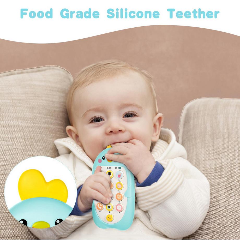 Activity-board  Babytelefon Musikalisches Spielzeug Babyspielzeug Smartphone, Spielzeugtelefon für Kinder, elektronisches Sprechenlernen 