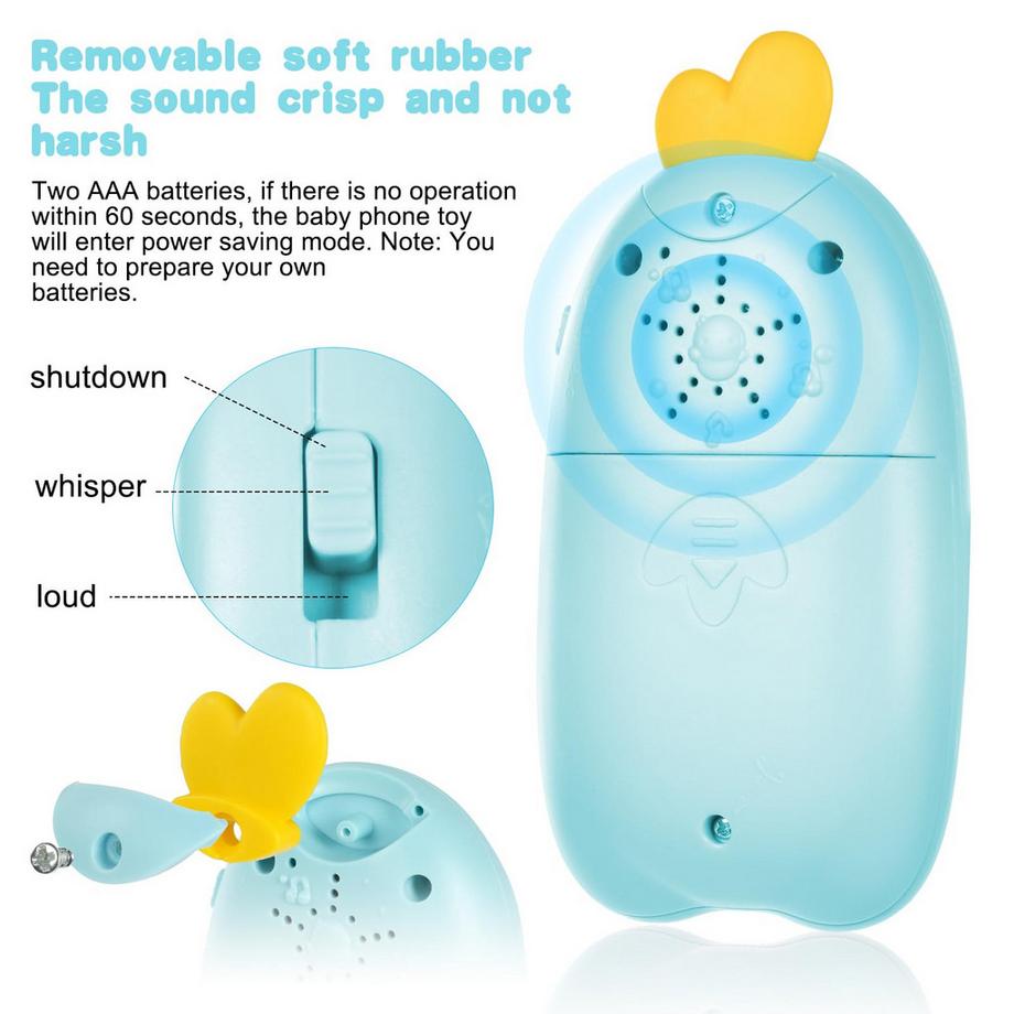 Activity-board  Babytelefon Musikalisches Spielzeug Babyspielzeug Smartphone, Spielzeugtelefon für Kinder, elektronisches Sprechenlernen 