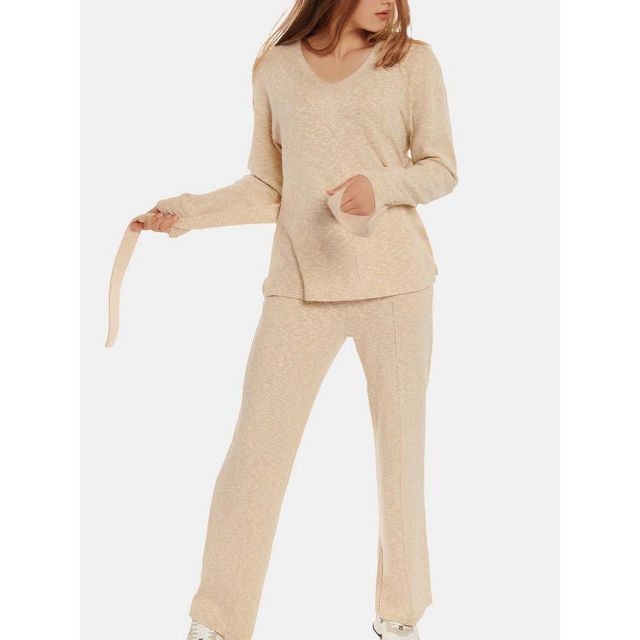 Lisca Isadora Top a Maniche Lunghe con Cintura  