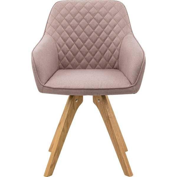 mutoni Fauteuil textile rose, lot de 2  