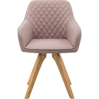 mutoni Fauteuil textile rose, lot de 2  