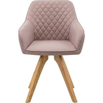 Fauteuil textile rose, lot de 2