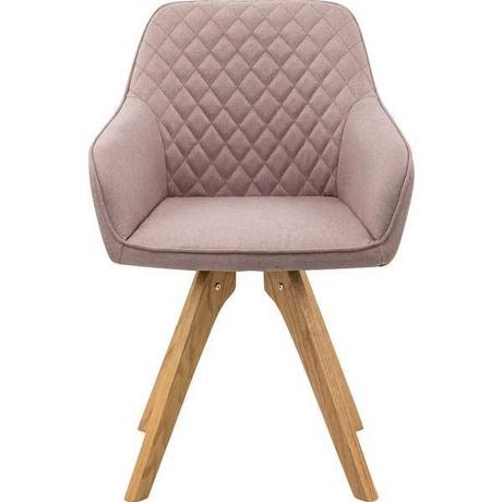 mutoni Fauteuil textile rose, lot de 2  